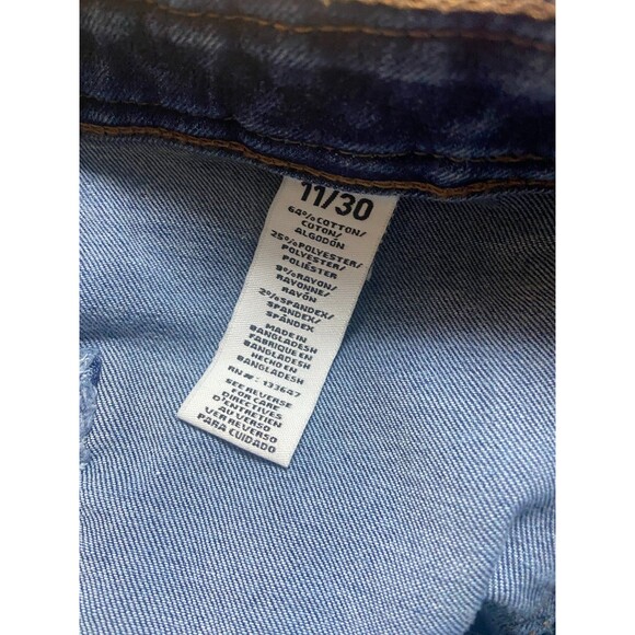 Celebrity Pink Flare Jeans Juniors 11/30 Blue Braided Waist Flare Bootcut Y2K - Picture 8 of 9